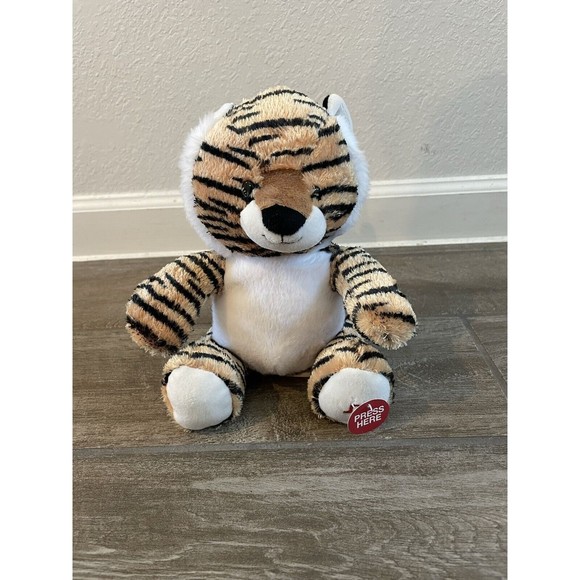 Cuddle Barn 9 in Tall Soft Growling Tiger Plush EUC Working Adorable! - Picture 1 of 7